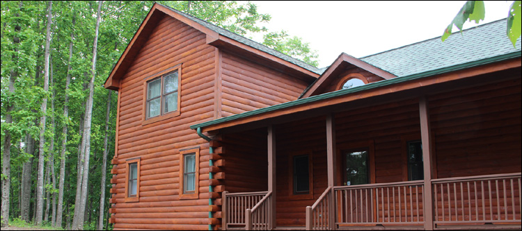 Log Home Staining in Pungoteague, Virginia