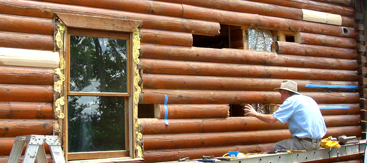 Log Home Repair Mears, Virginia
